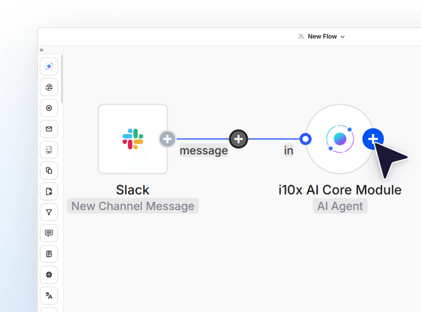 Visual workflow editor interface