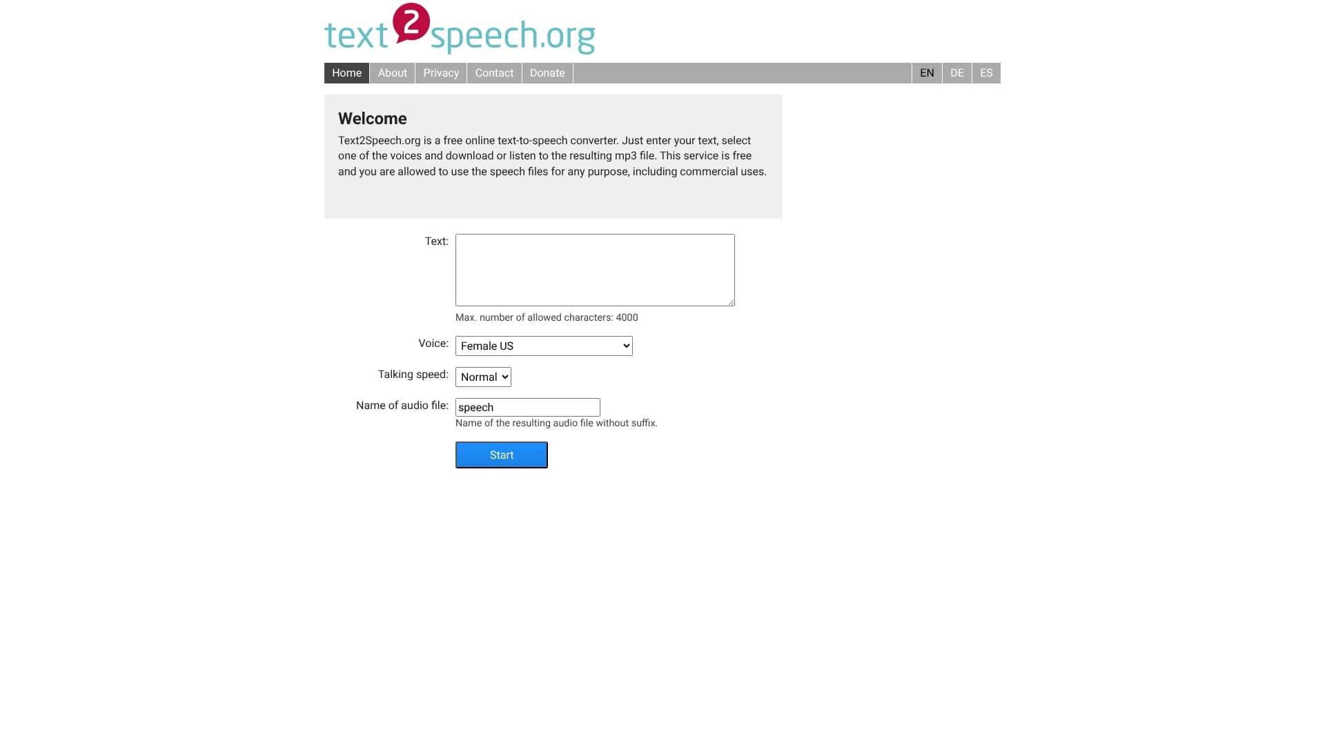 Text2Speech.org