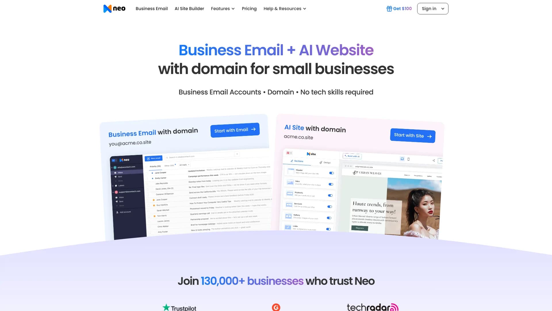 Neo — Free AI Website Builder