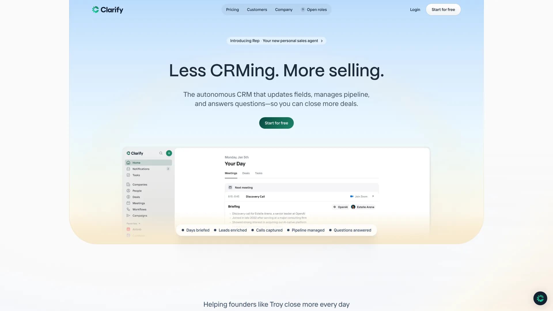 Rep — Your personal sales agent