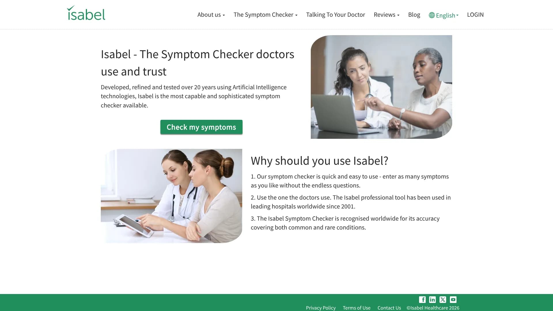 Isabel — The symptom checker doctors trust