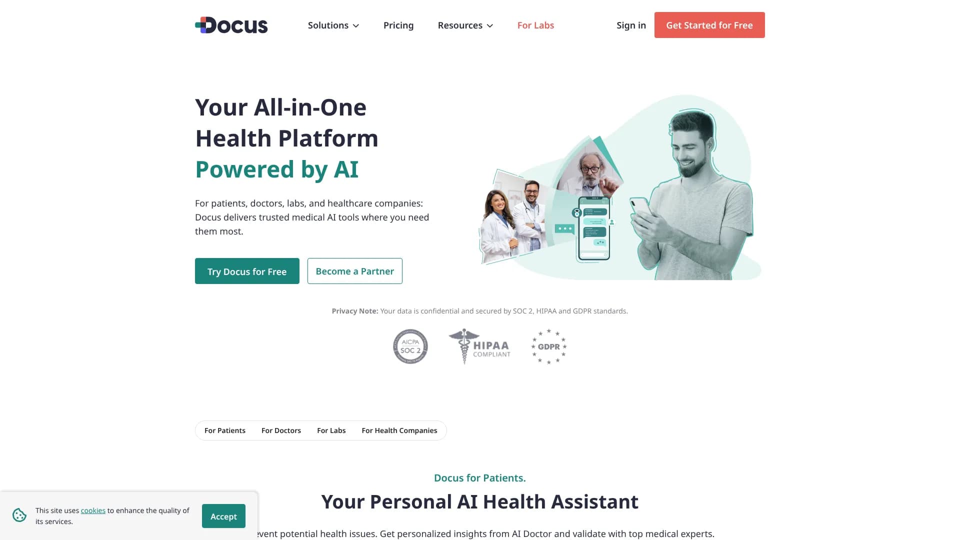 Docus AI Symptom Checker