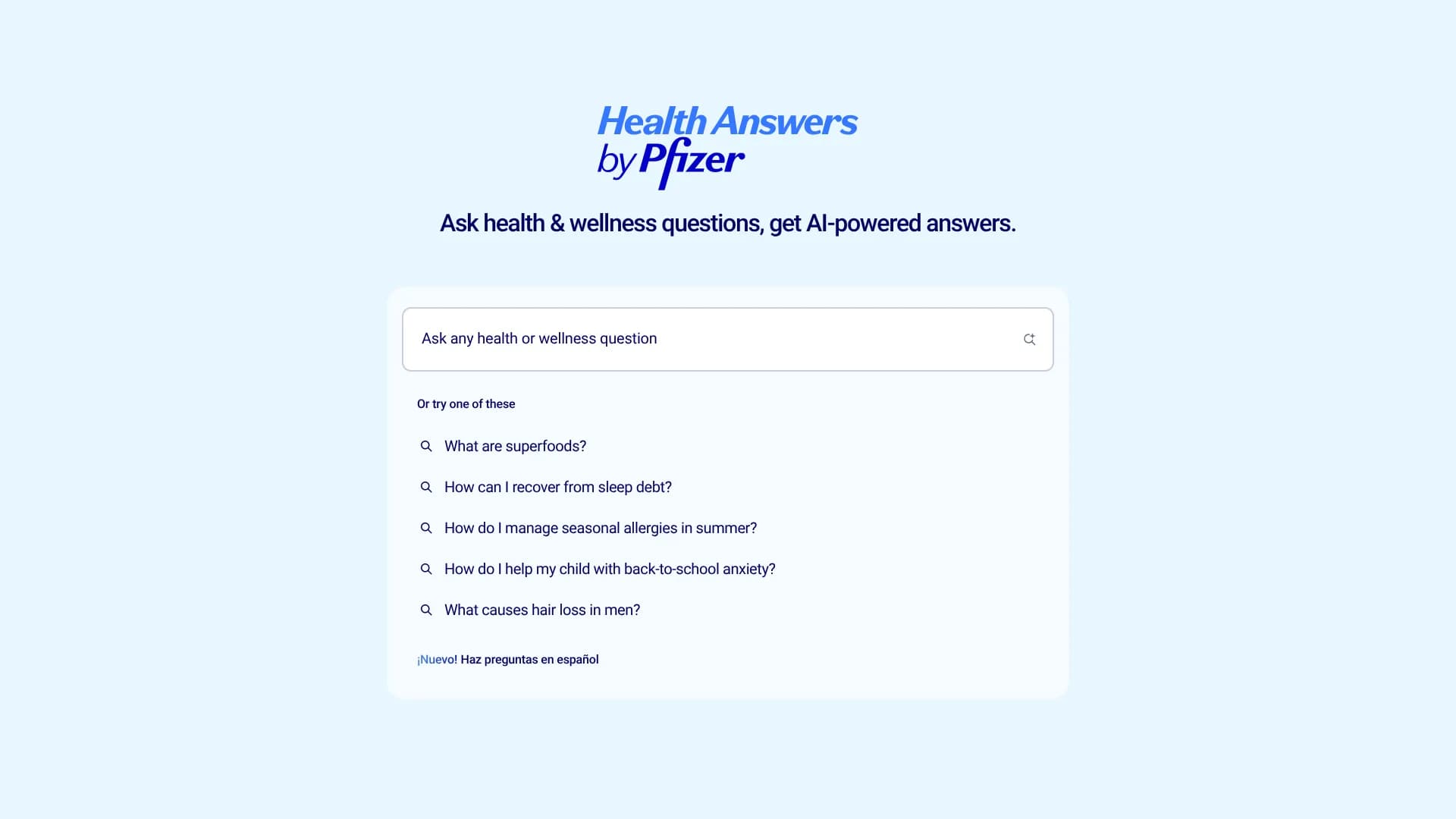 Health Answers by Pfizer
