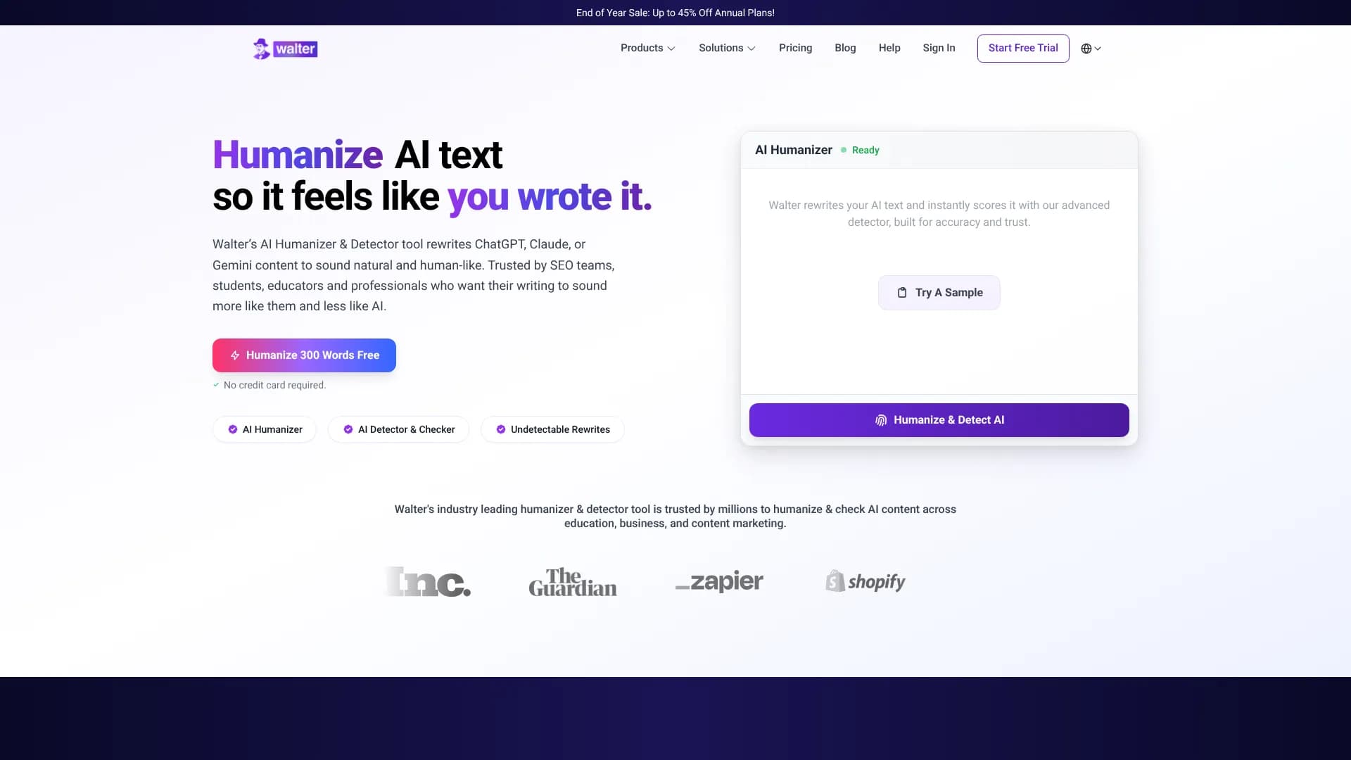 Walter AI Humanizer & Detector