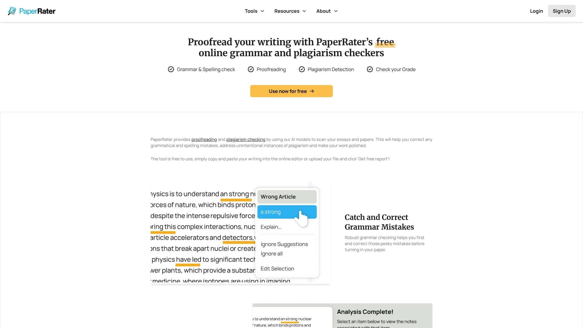 PaperRater — Essay Checker