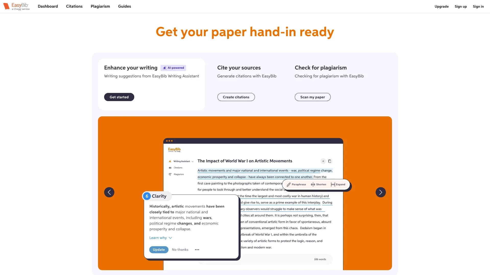 EasyBib Plagiarism Checker