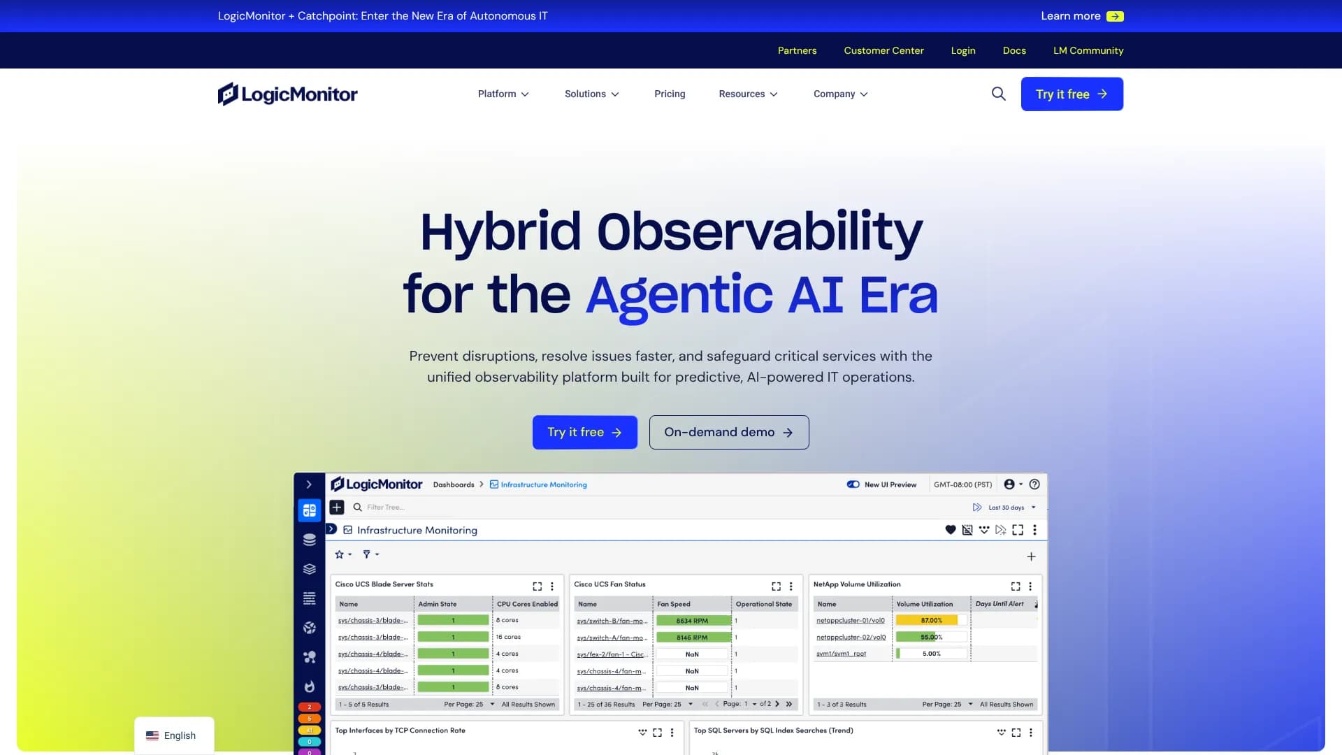 LogicMonitor + Catchpoint