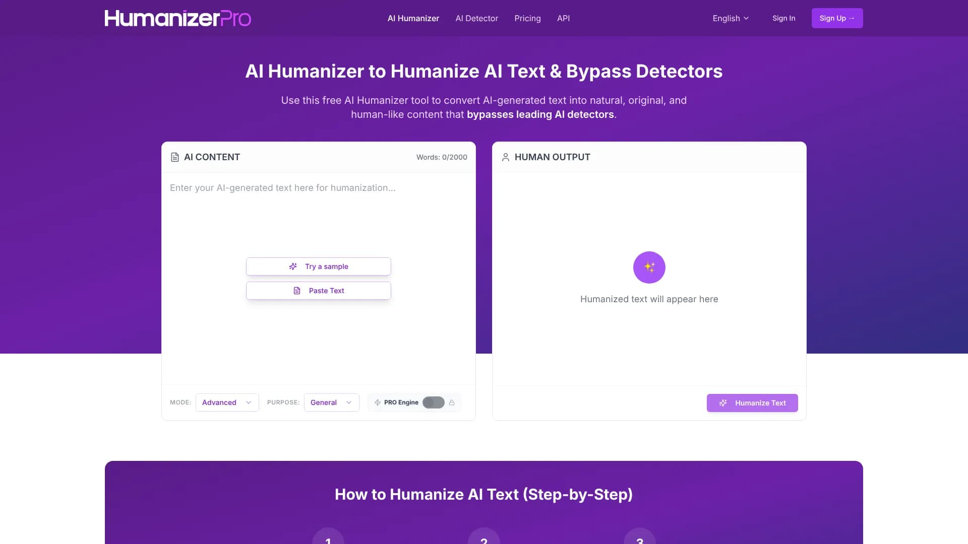 AI Humanizer (HumanizerPro)