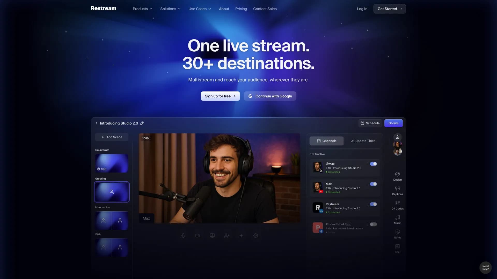 Restream Transcription