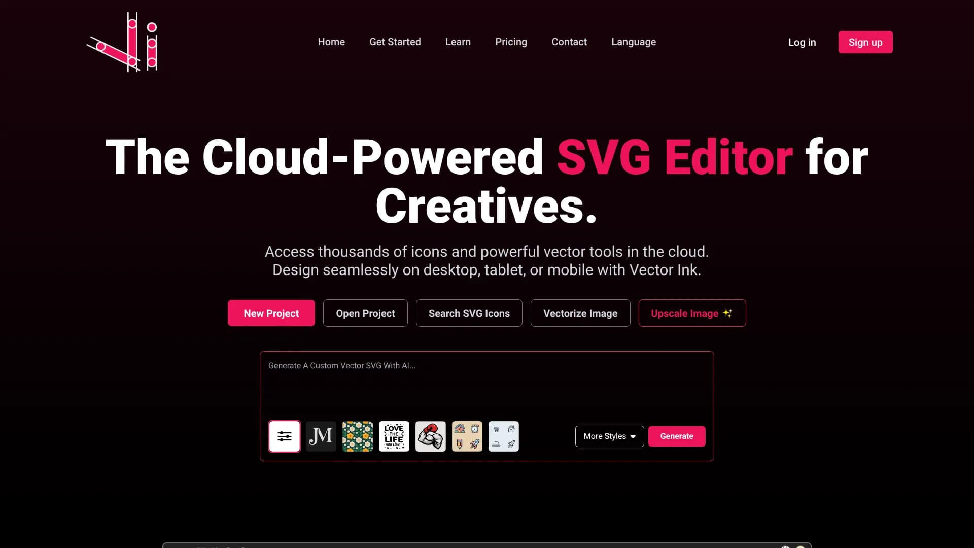 Vector Ink — Cloud SVG Editor
