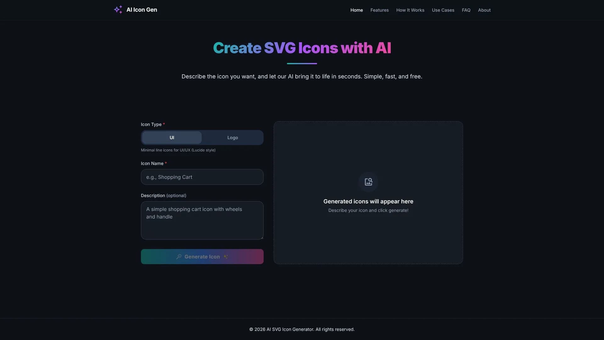 Create SVG Icons with AI