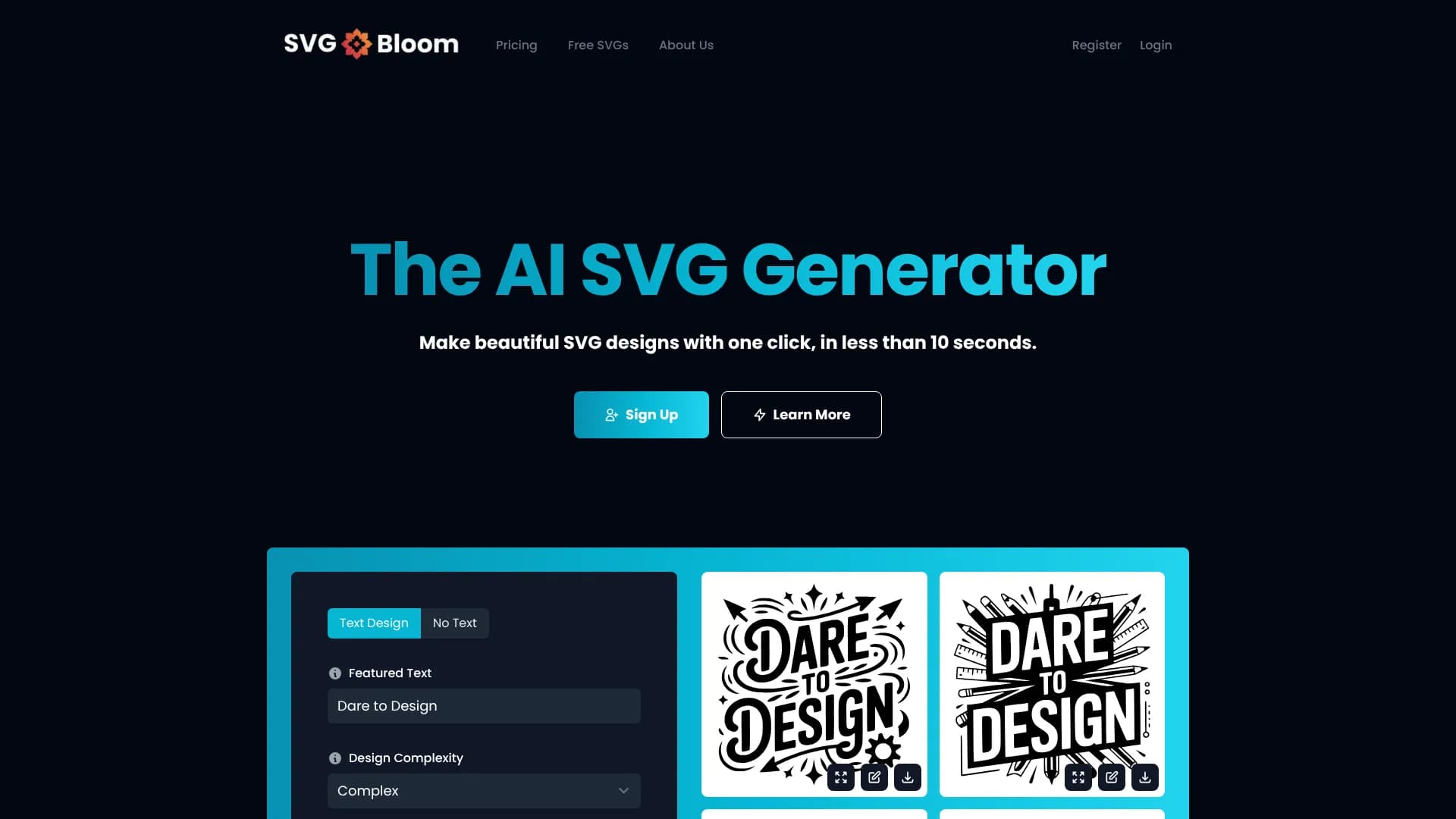 SVG Bloom
