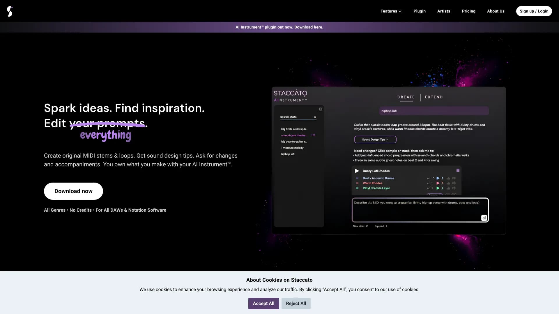 AI Instrument by Staccato