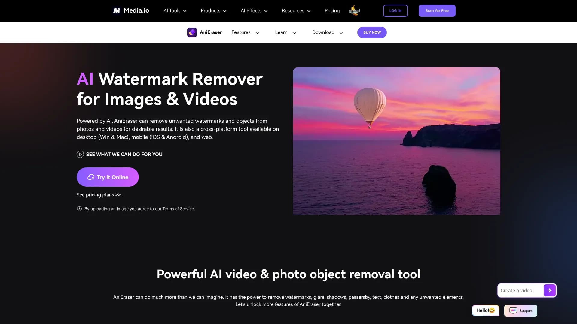 AniEraser — AI Watermark & Object Remover (Images & Videos)