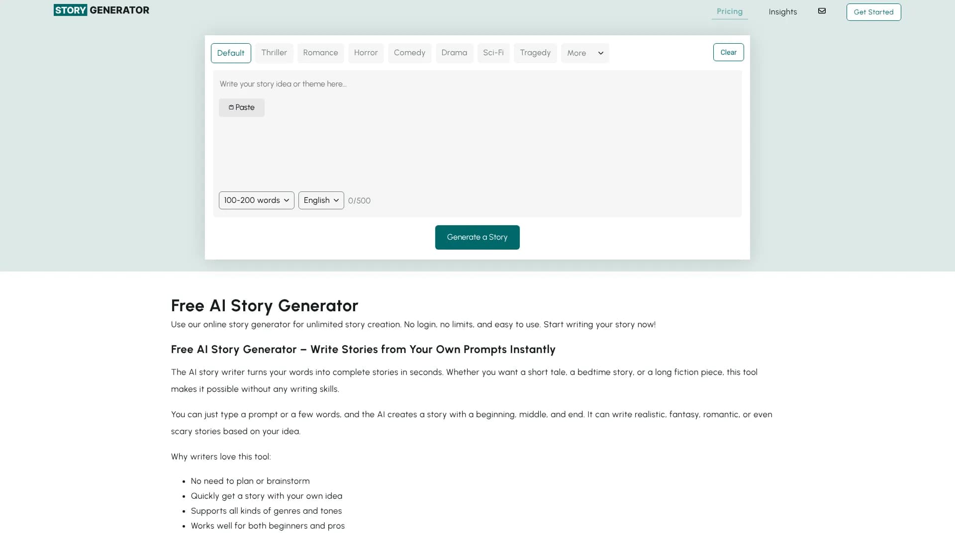 AI Story Generator
