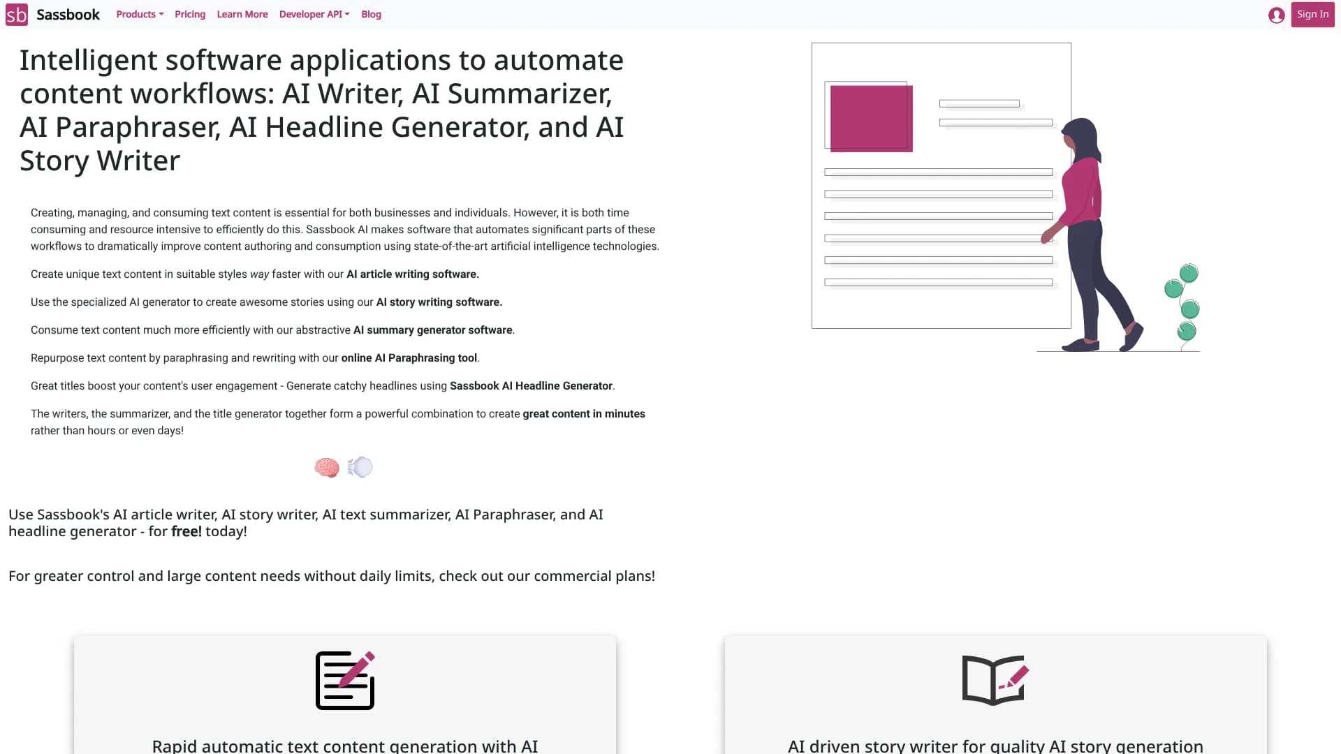 Sassbook AI Story Writer