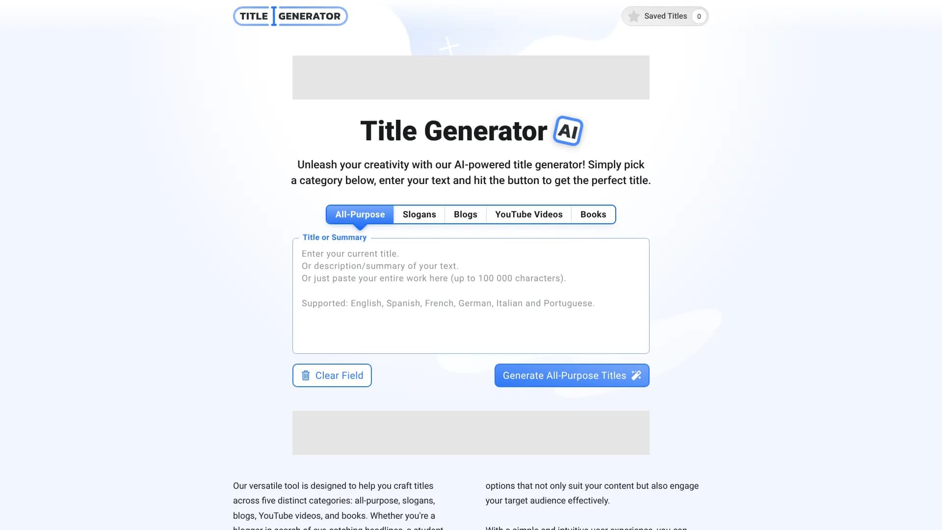 AI Title Generator