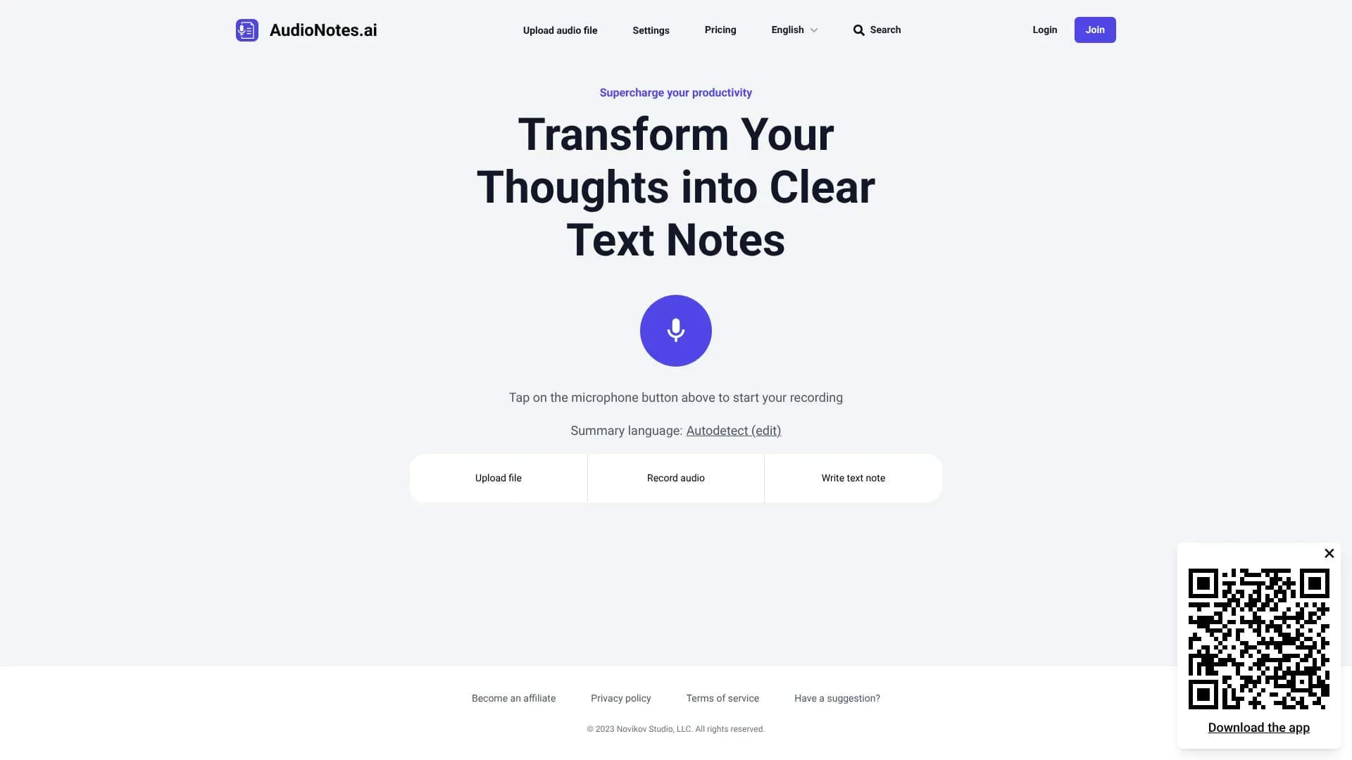 AudioNotes AI