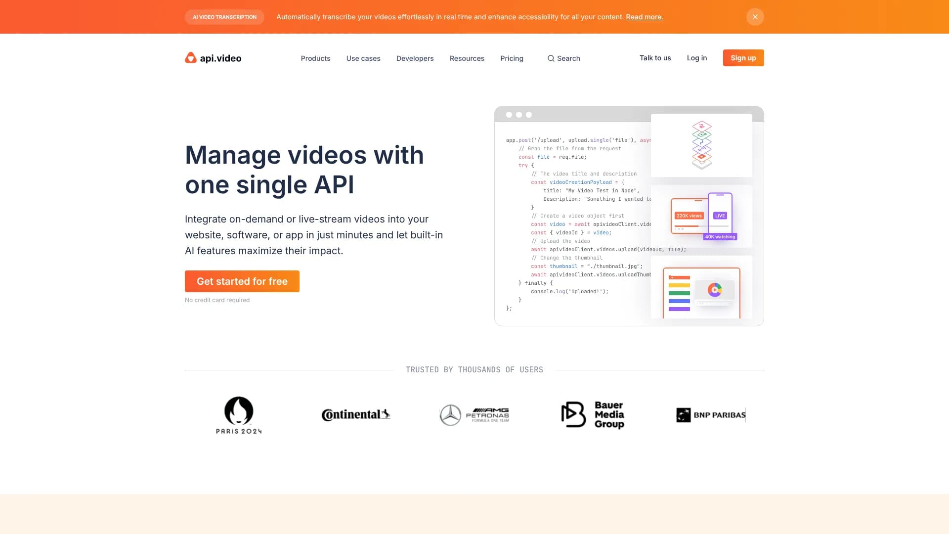 api video summarization