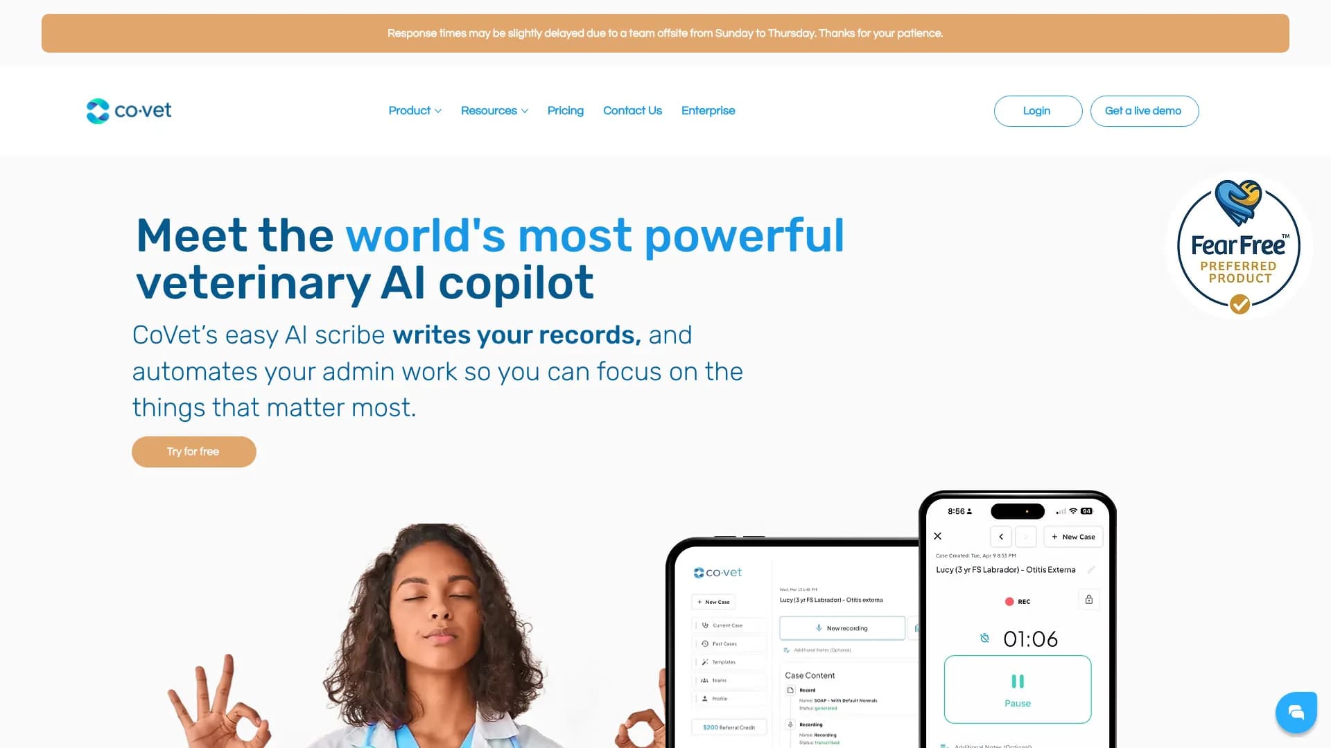 CoVet — Veterinary AI Scribe
