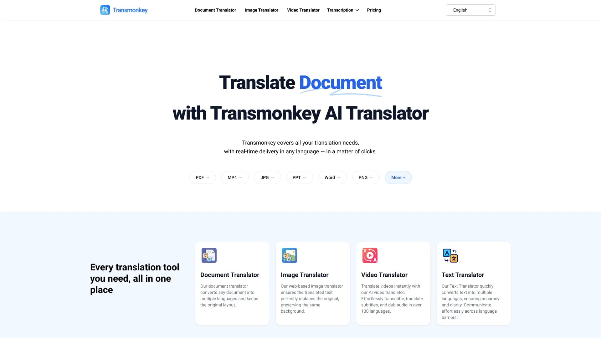 Transmonkey AI Image Translator