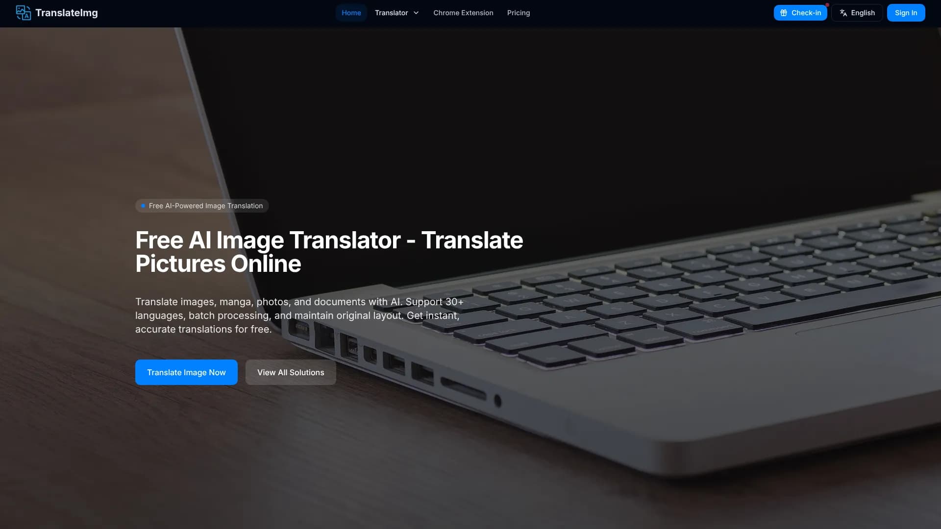 Free AI Image Translator