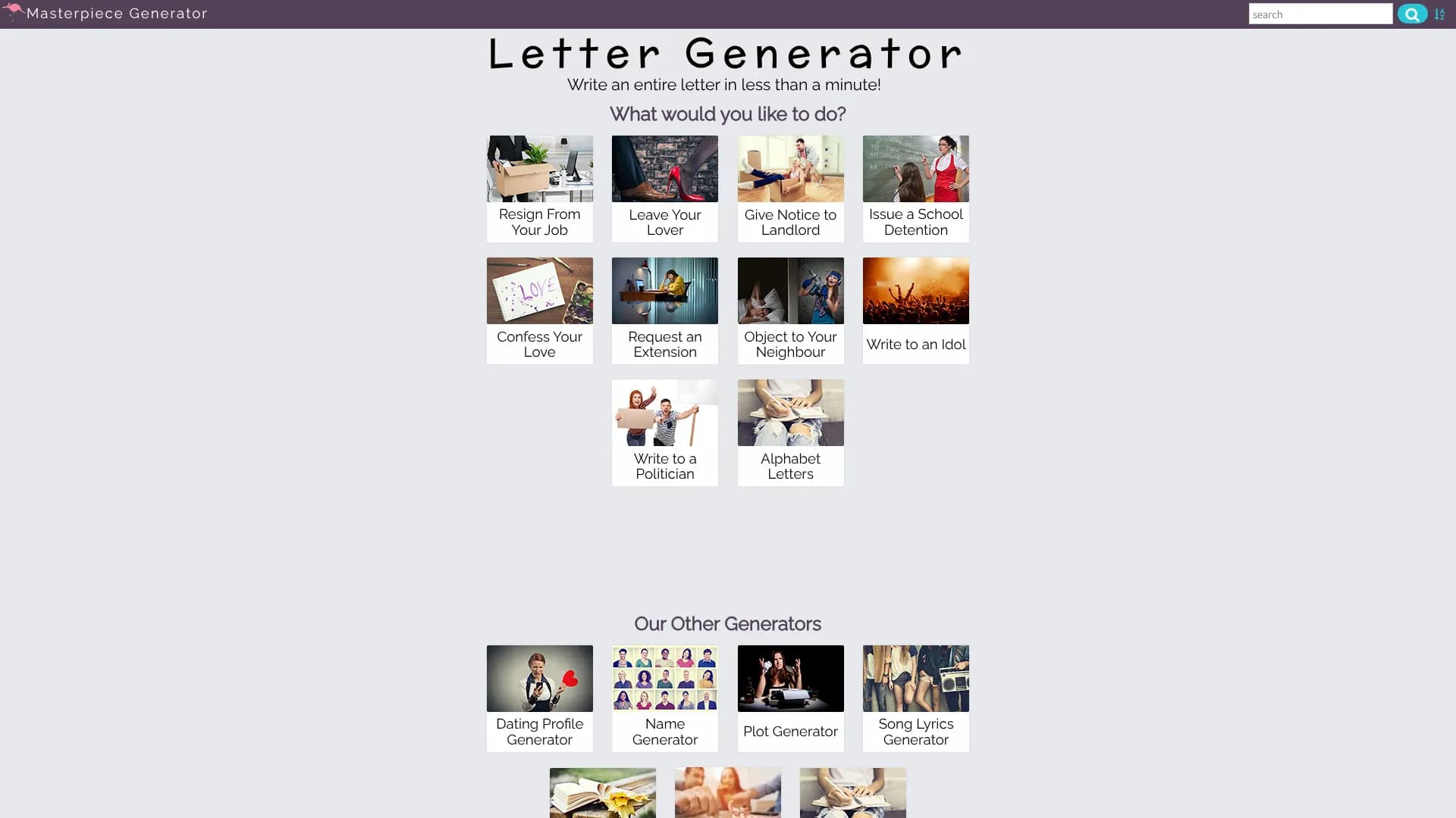 Letter Generator