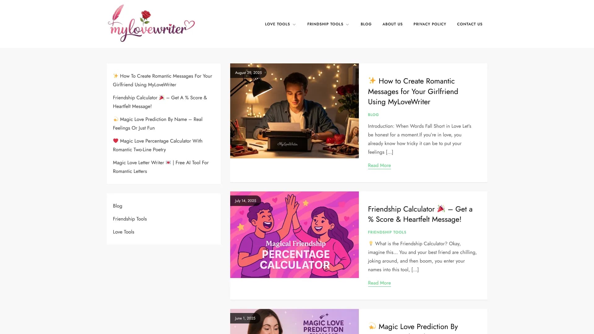 Magic Love Letter Writer