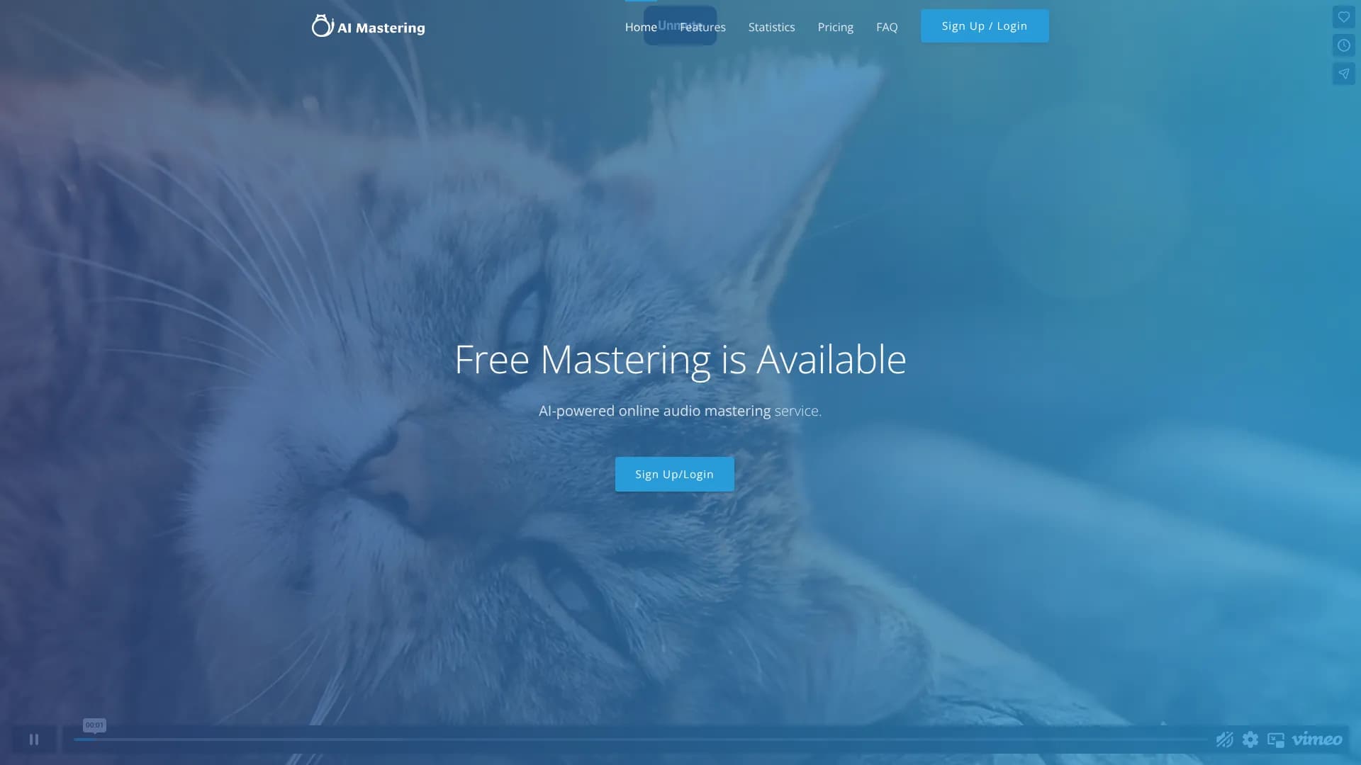 AI Mastering — automatic online audio mastering service