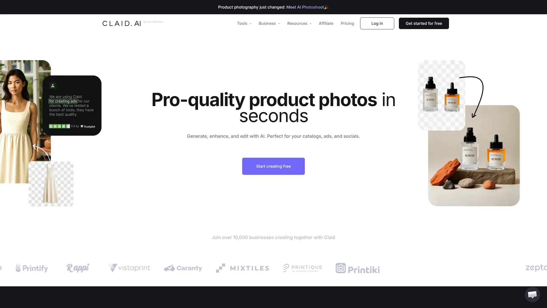 Claid — AI product photography