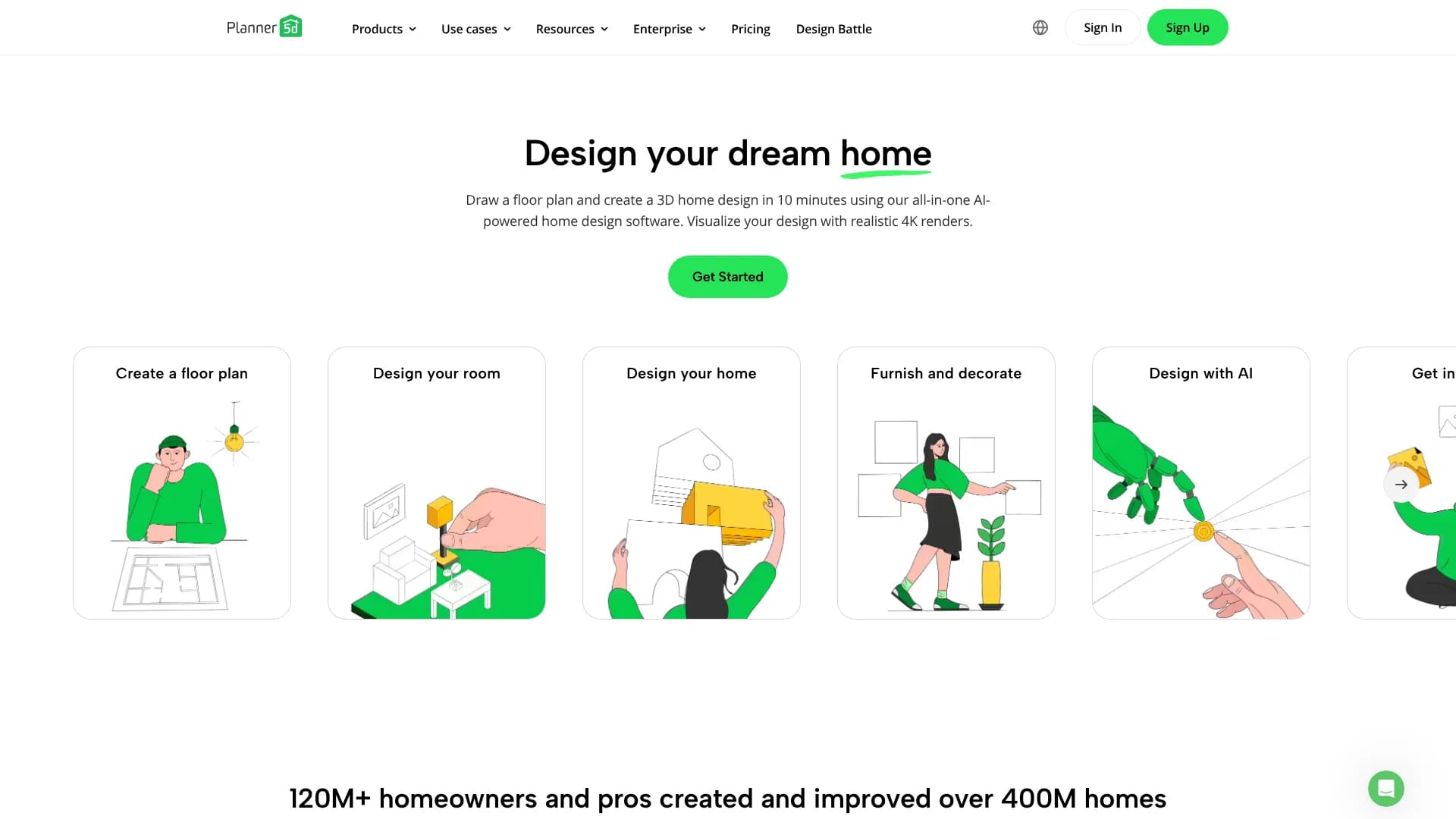 Planner5D AI Floor Plan Generator