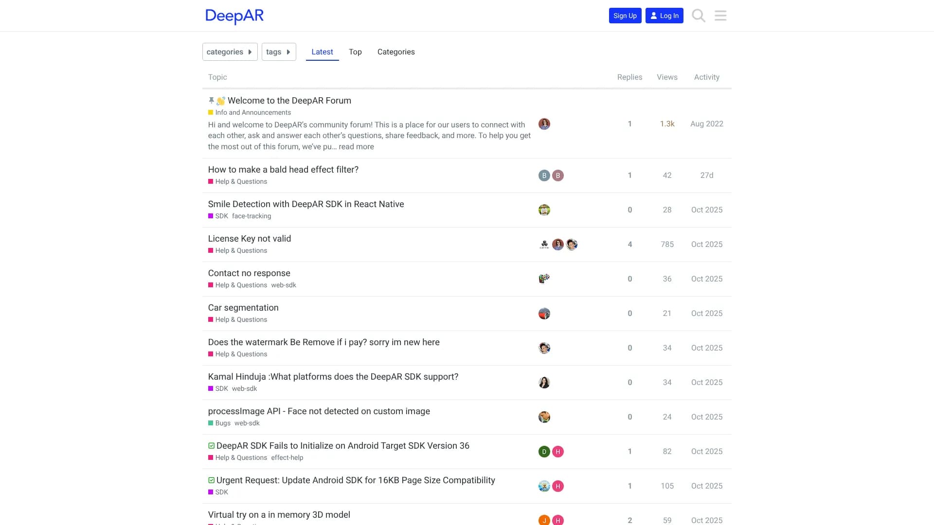 DeepAR Studio Hair Color Effect