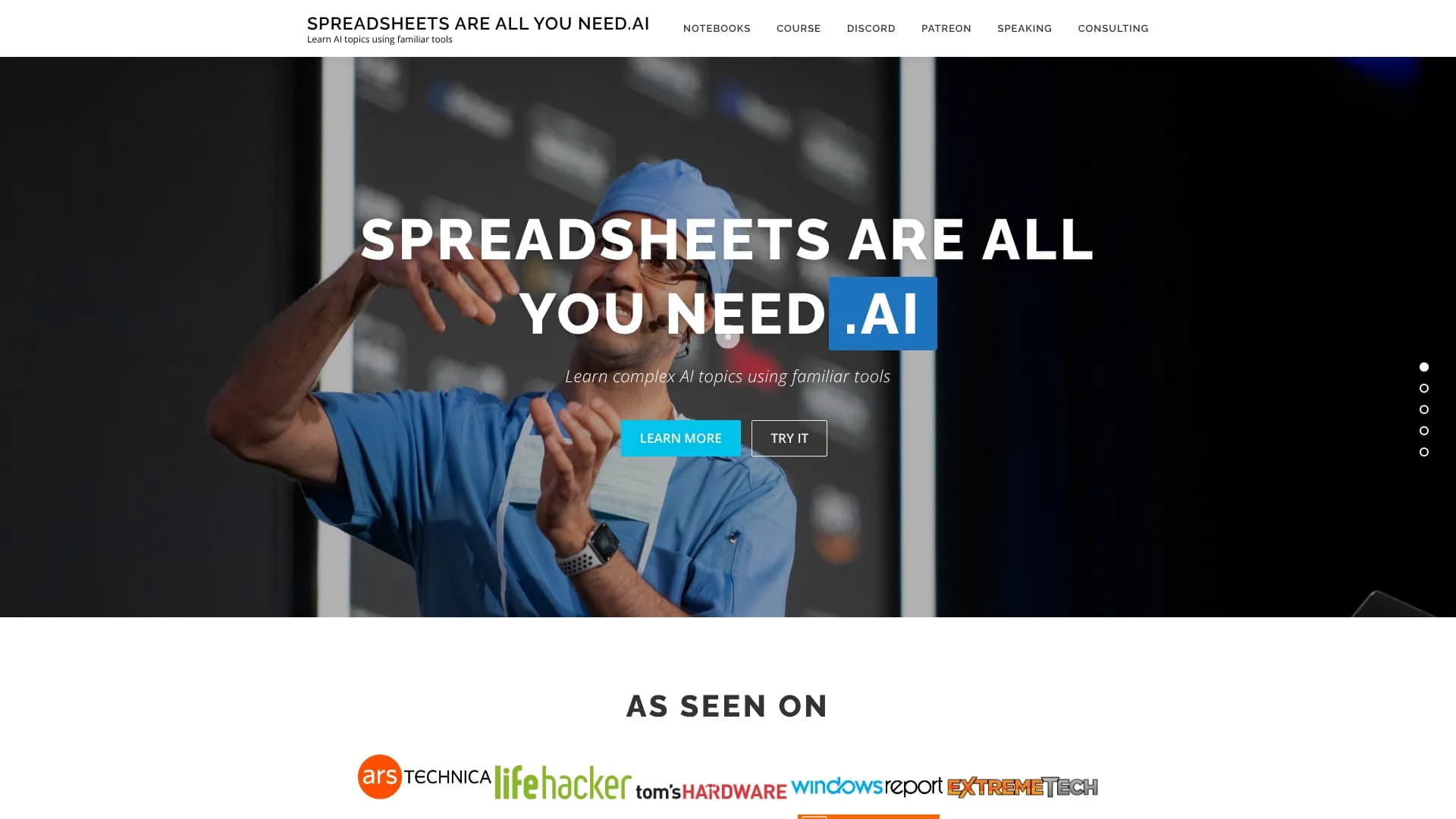 Spreadsheets are all you need.AI
