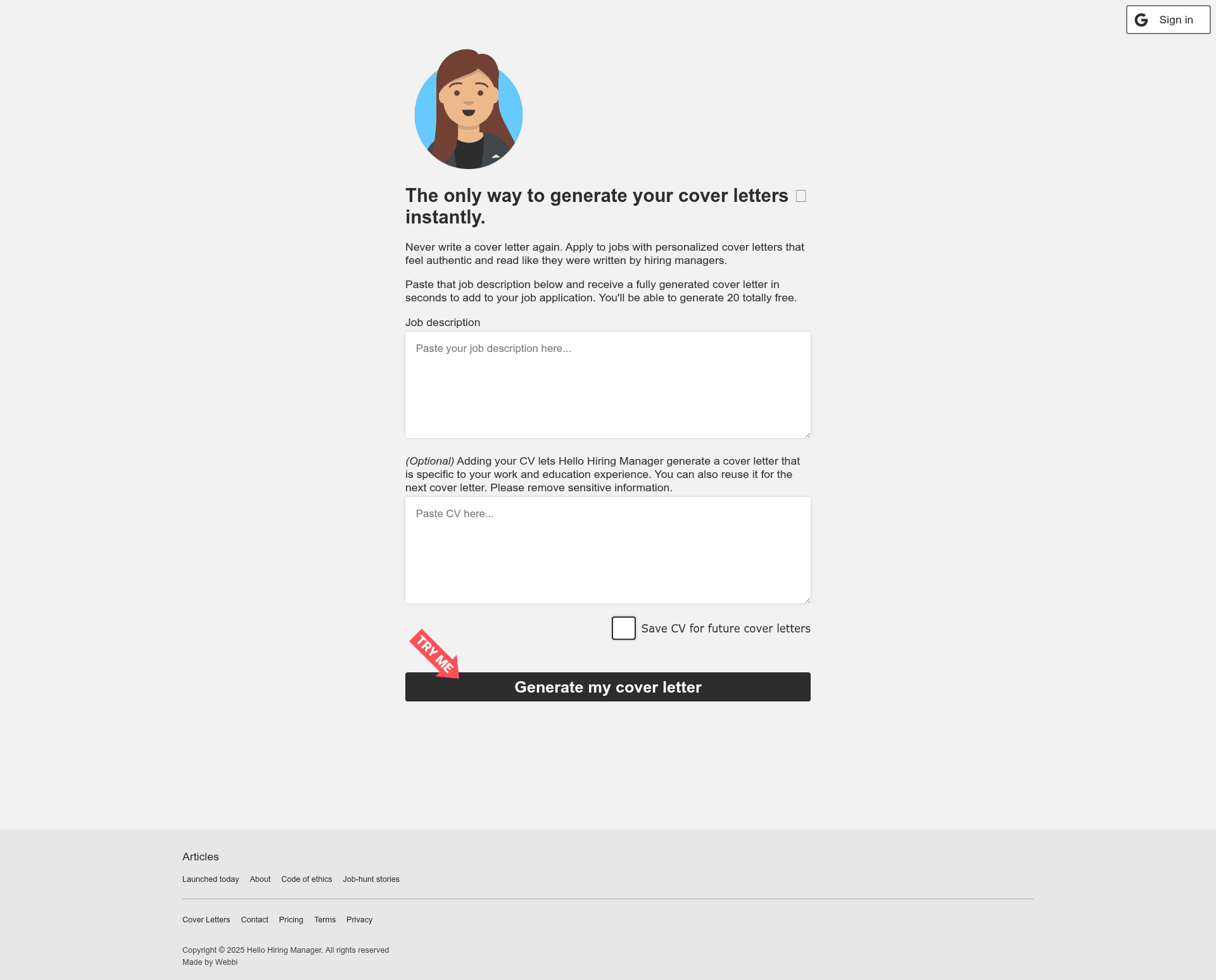 Hello Hiring Manager