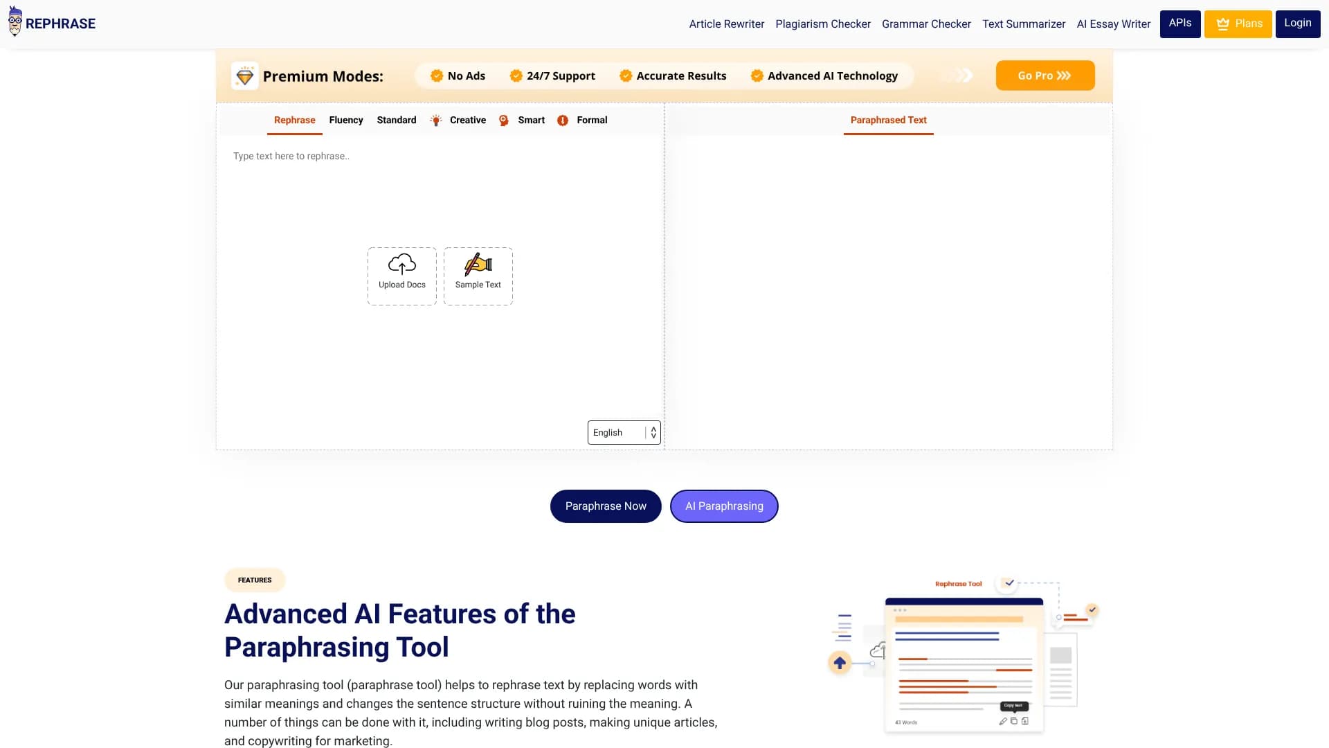 RephraseTool Paragraph Generator