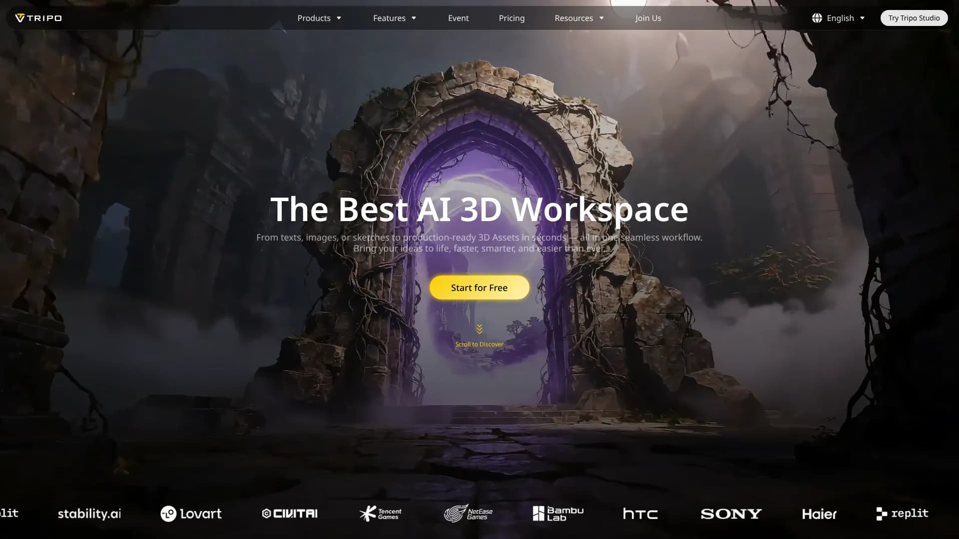 Tripo AI — AI 3D Texture Generator