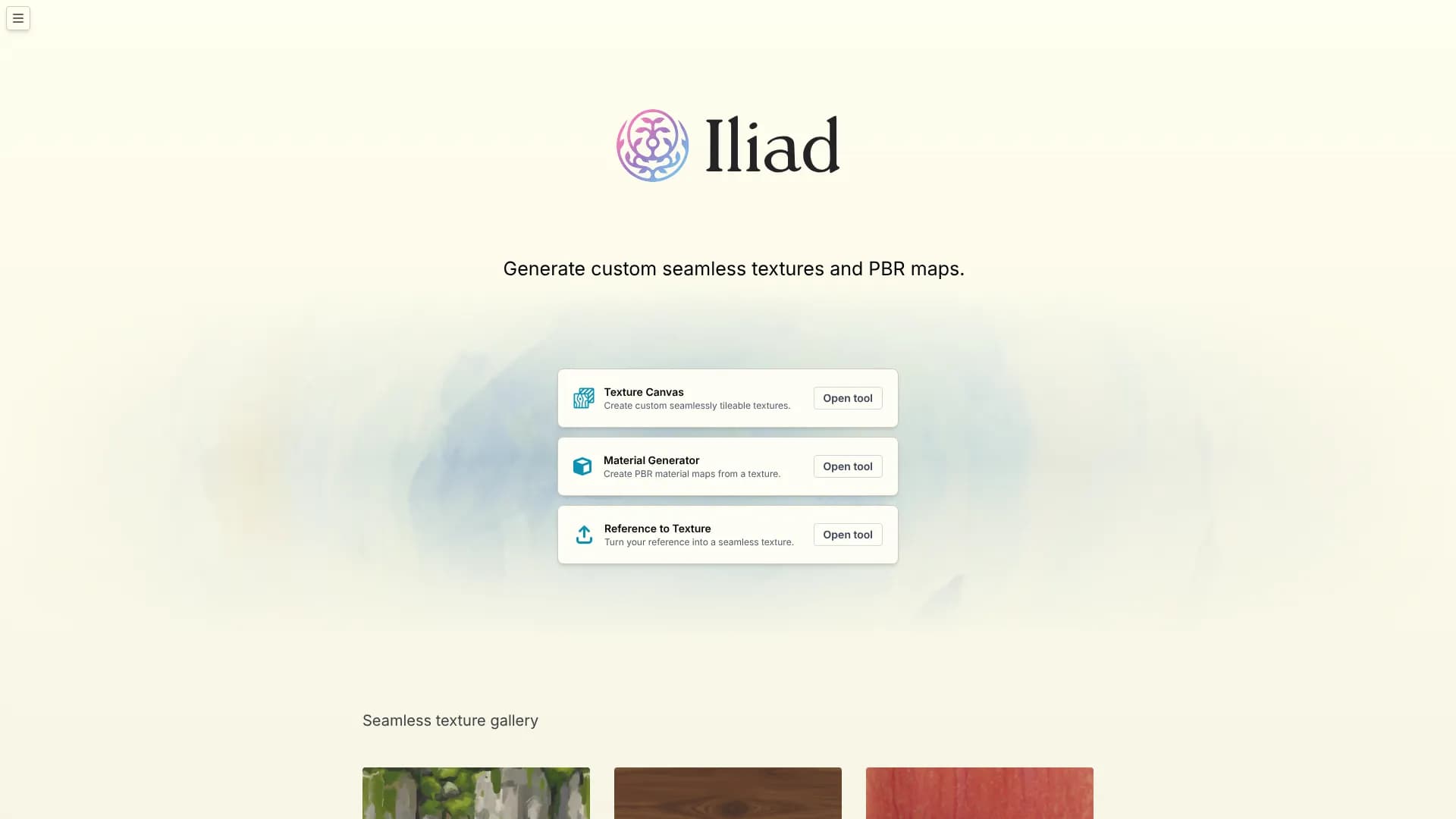 Seamless texture generator