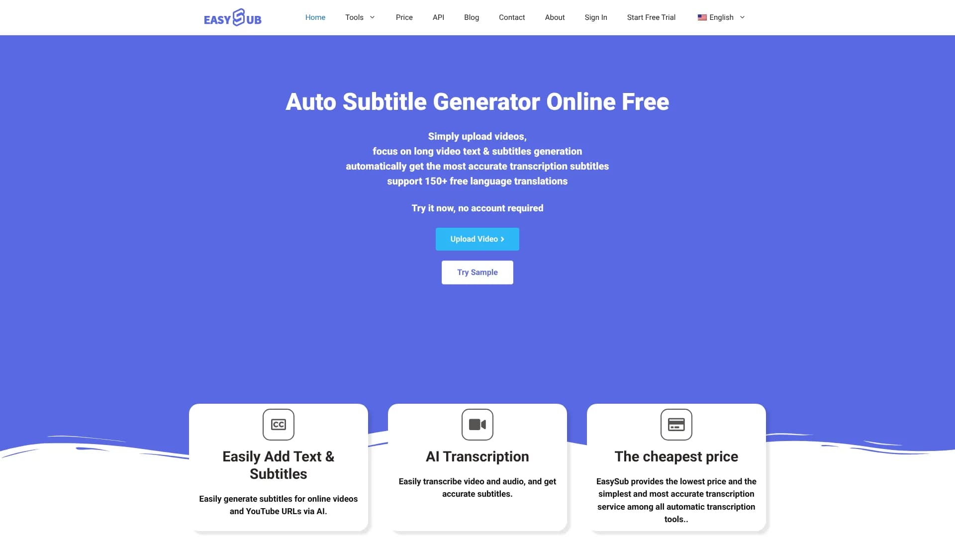 EasySub — Auto Subtitle Generator