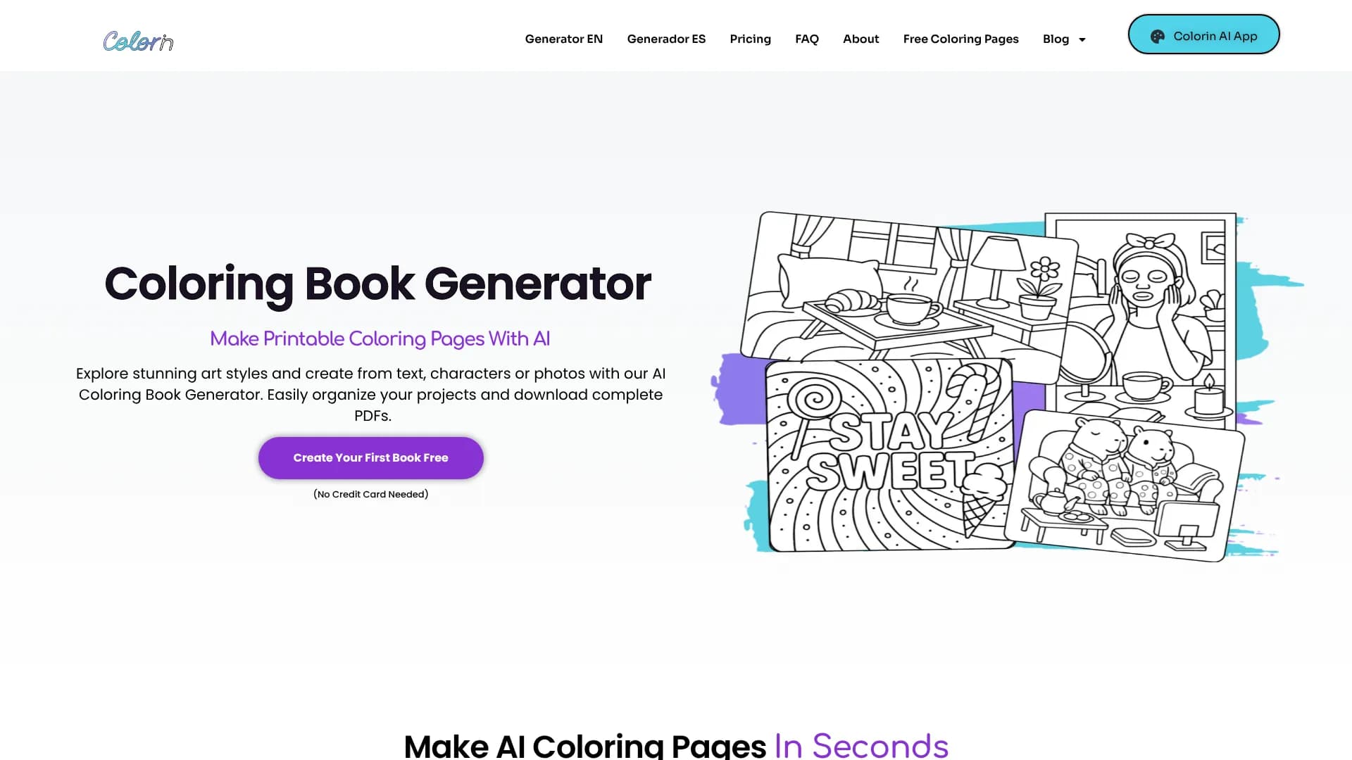 AI Coloring Book Generator