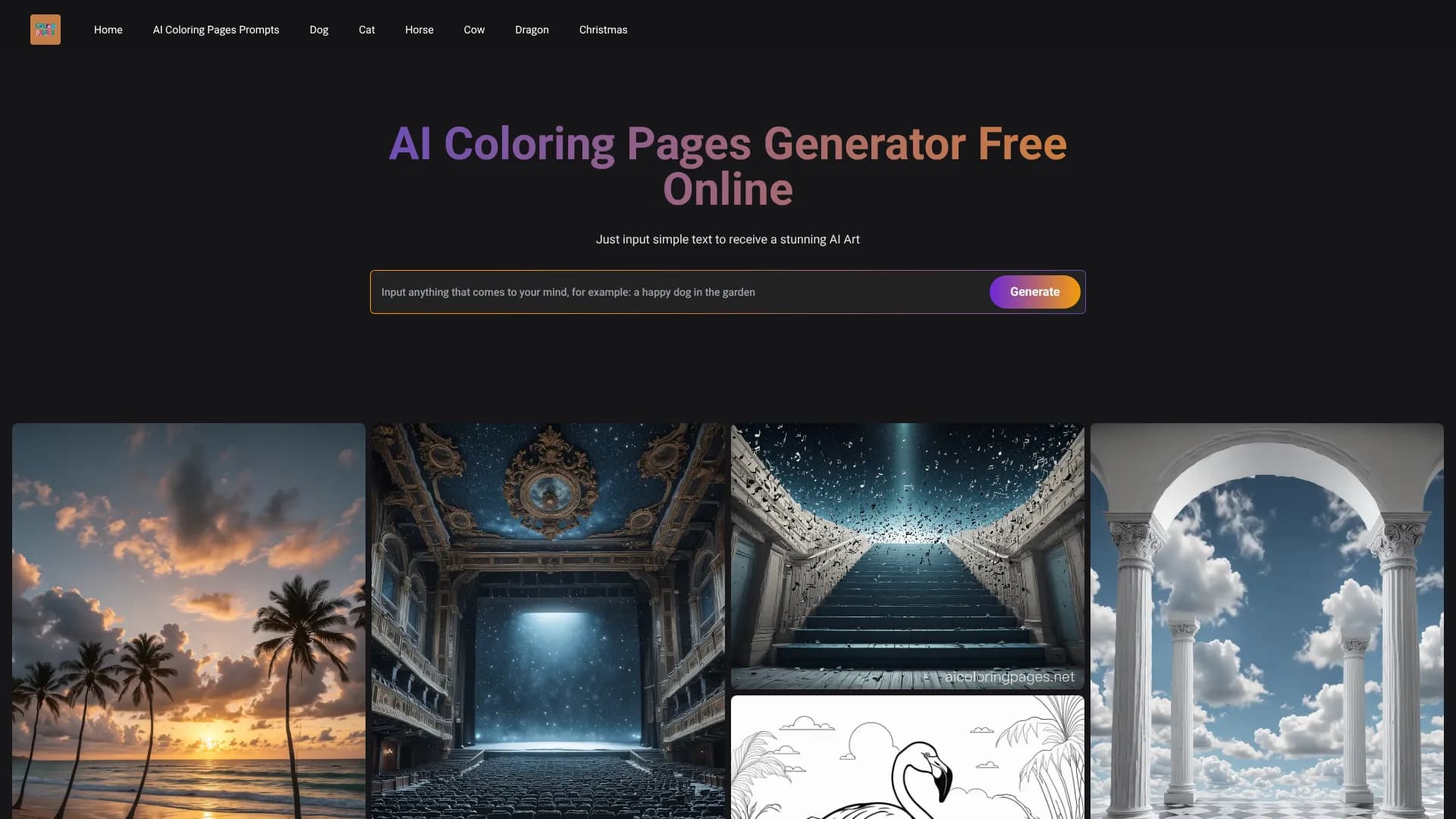 AI Coloring Pages Generator