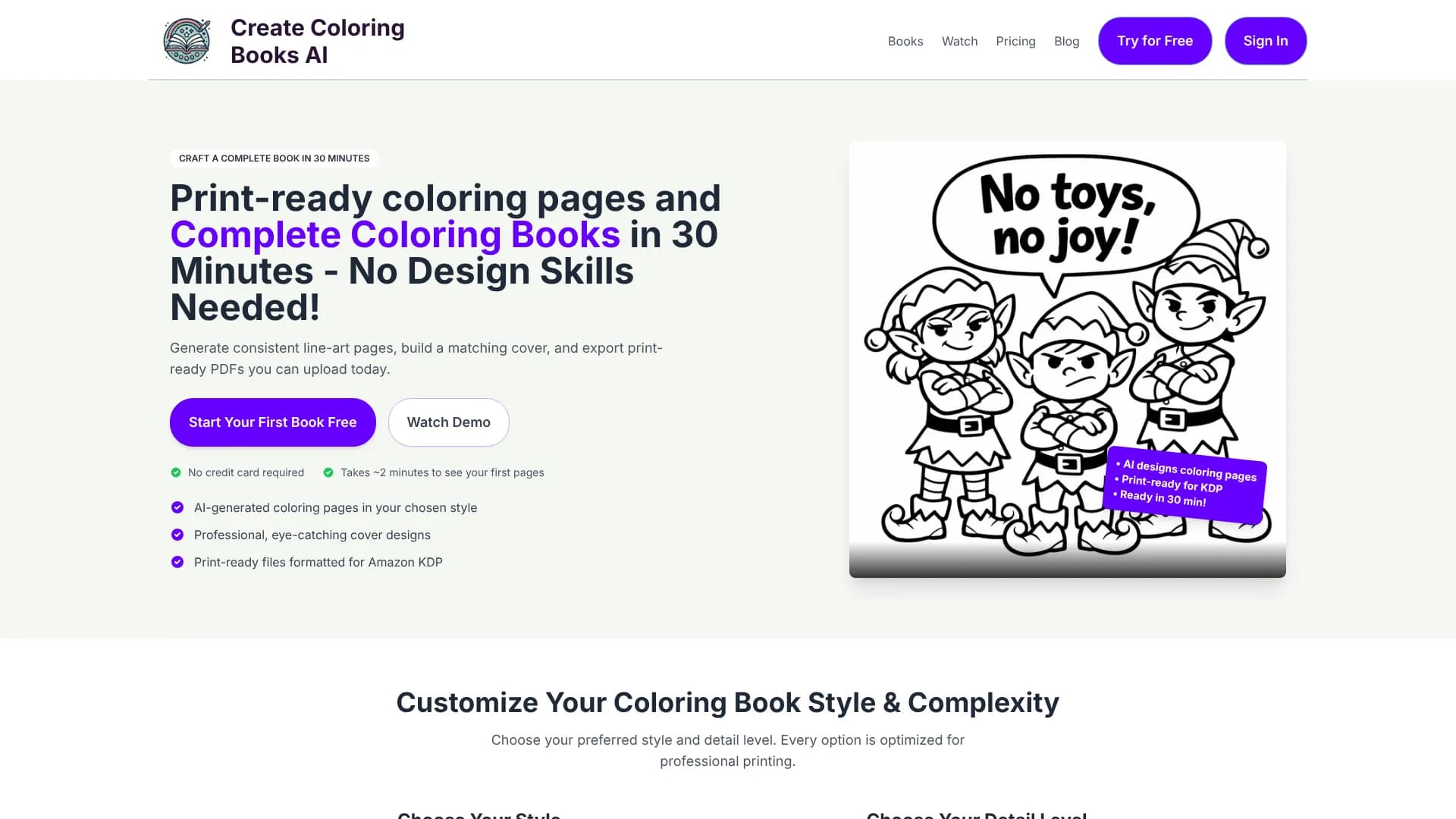 Create Coloring Books AI