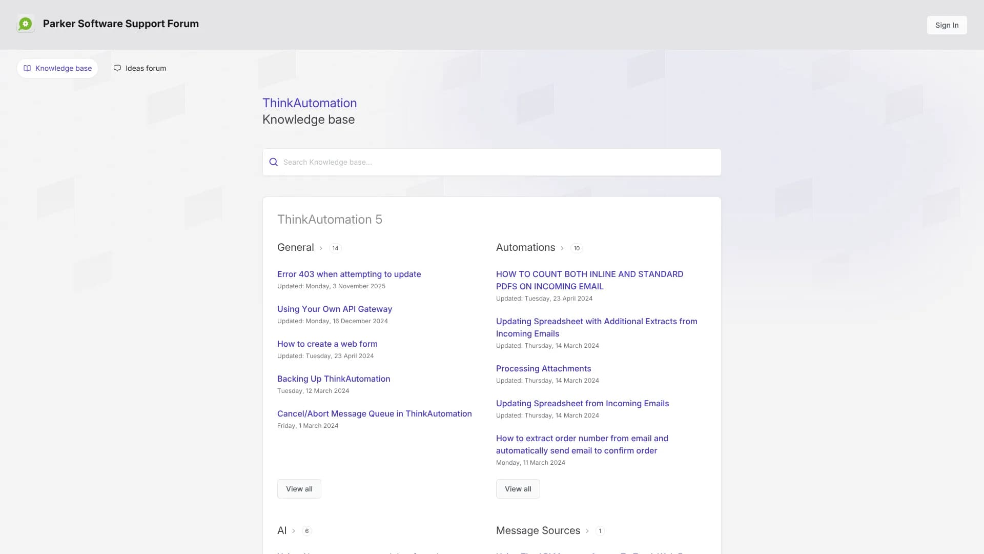 ThinkAutomation Email Assistant