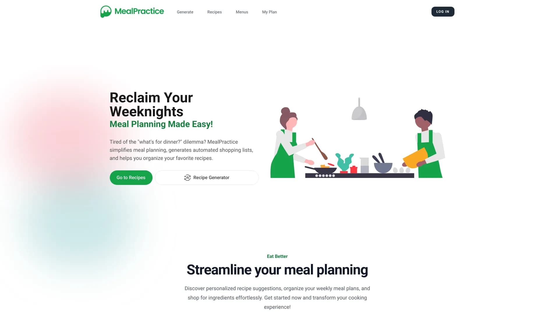 MealPractice AI Recipe Generator