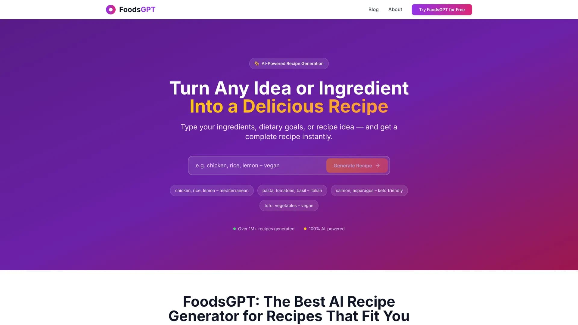 FoodsGPT