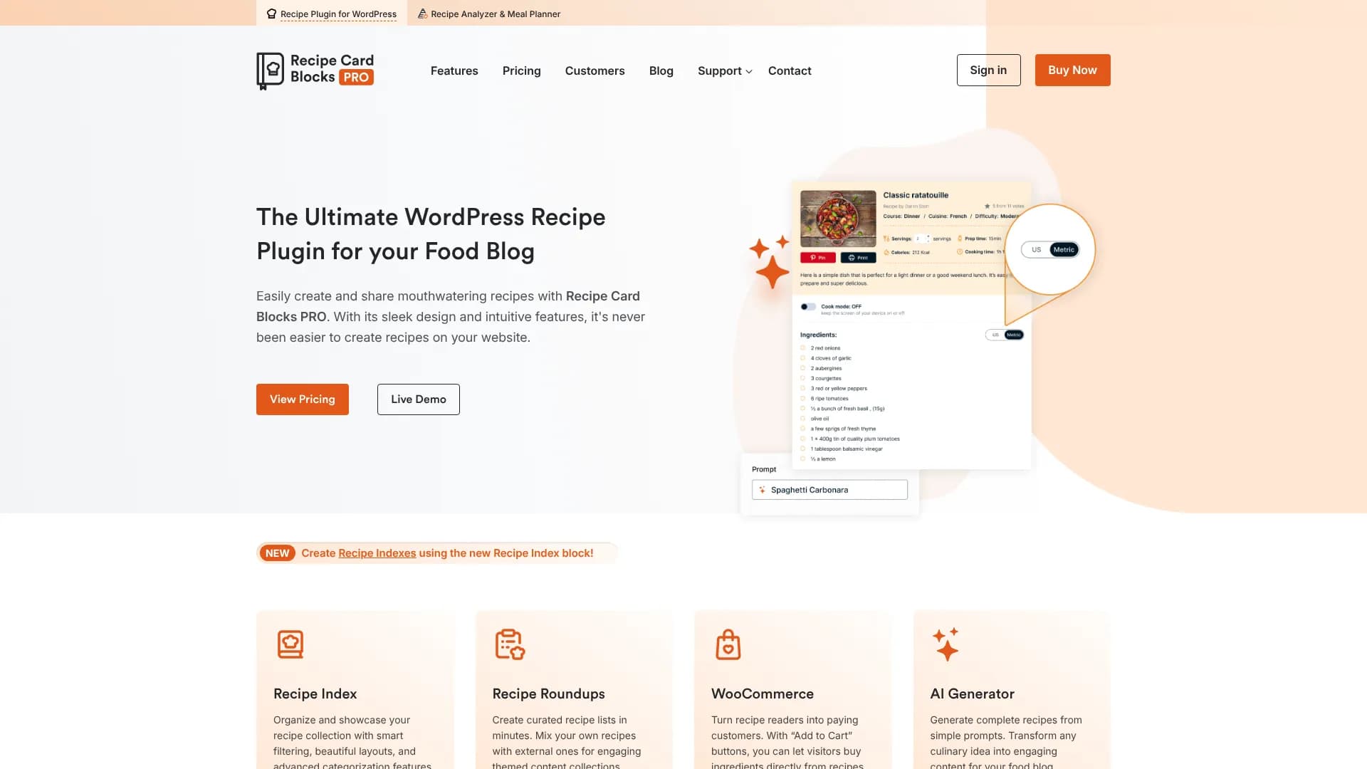 Recipe Analyzer