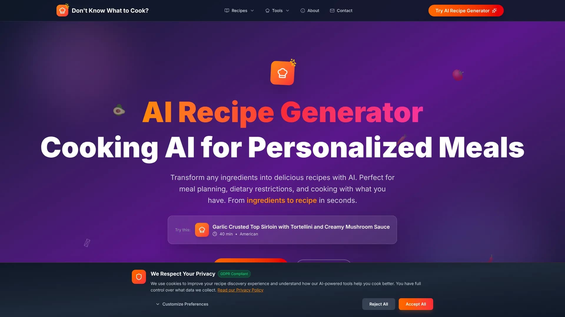 Dont Know What To Cook