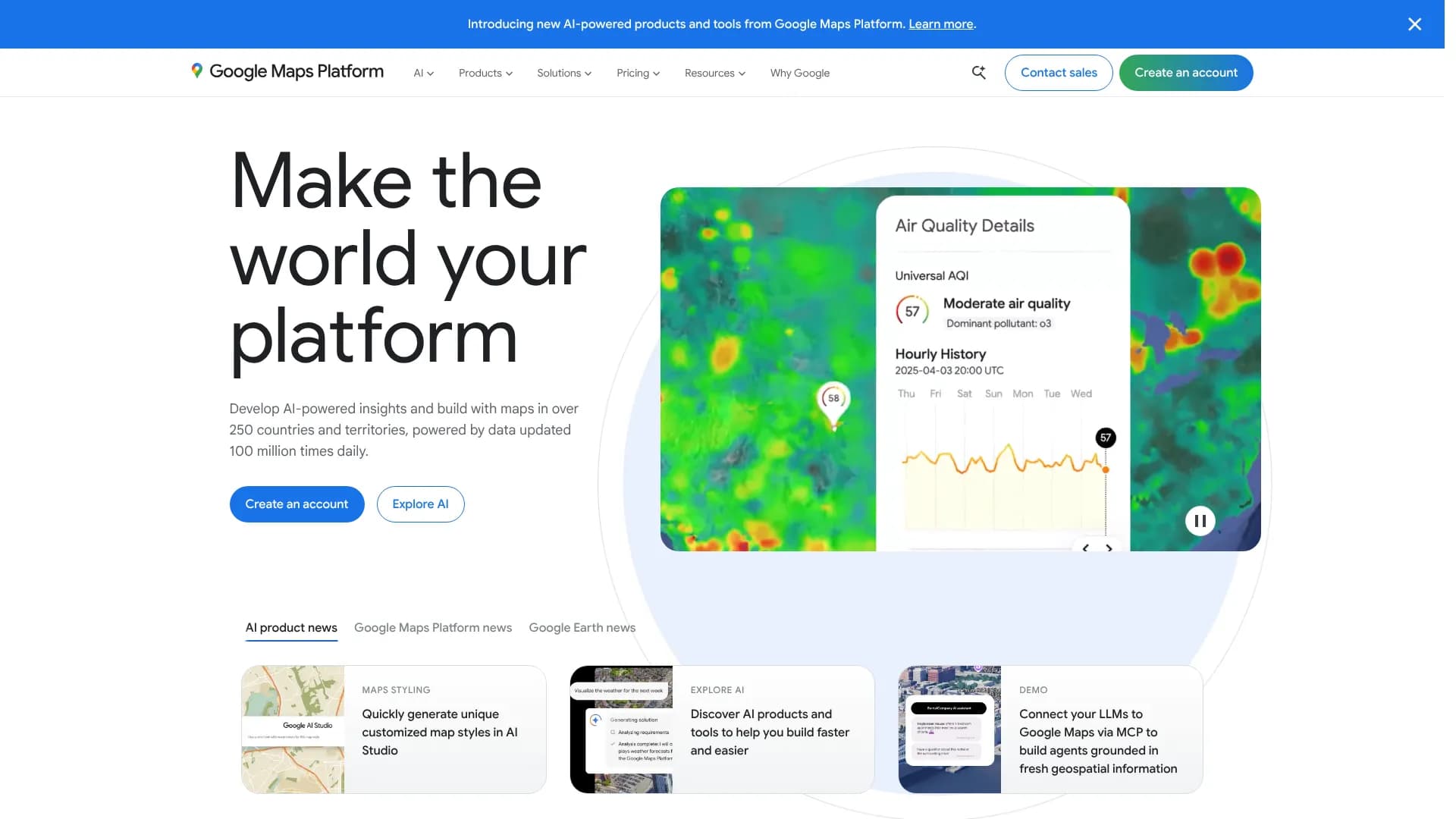 Google Maps Platform AI