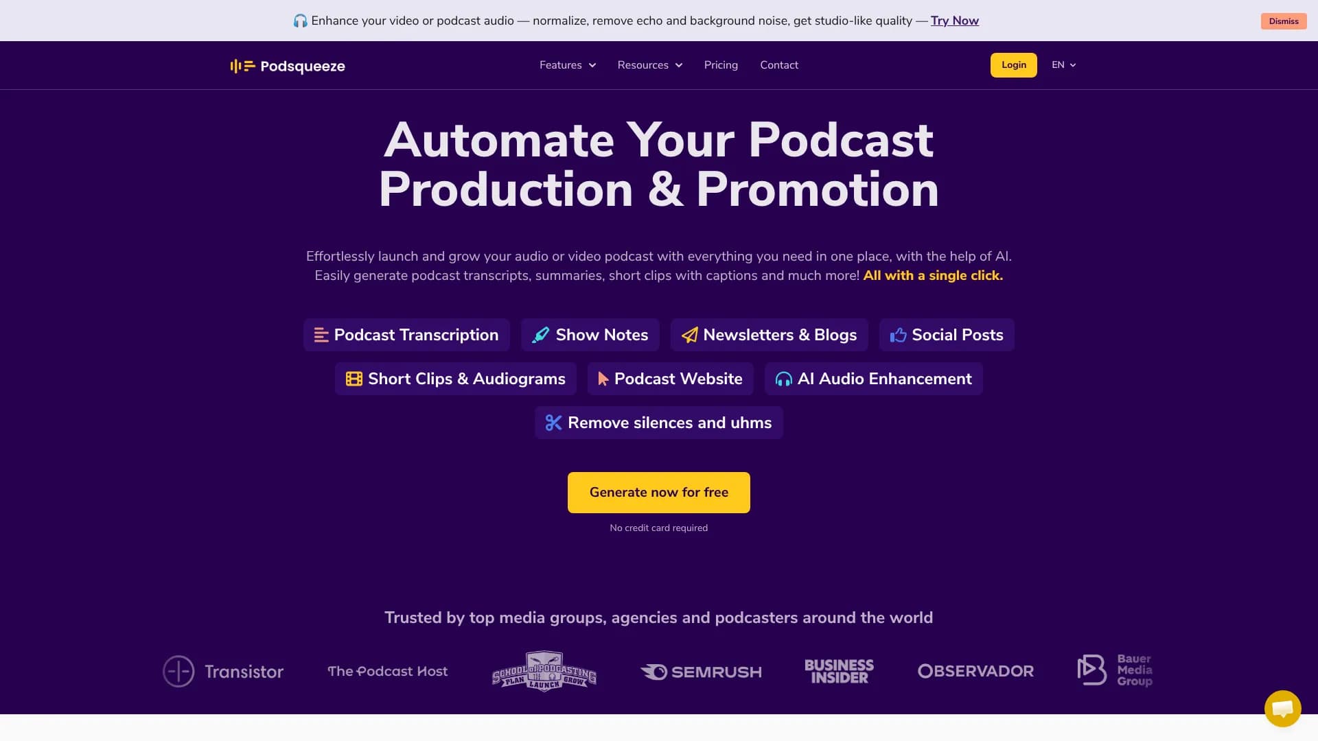 Podsqueeze (AI Audio Enhancer)