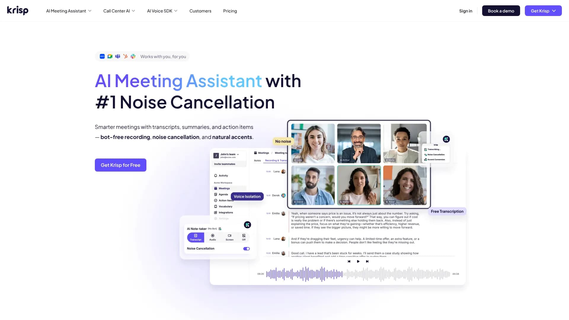 Krisp — AI Meeting Assistant