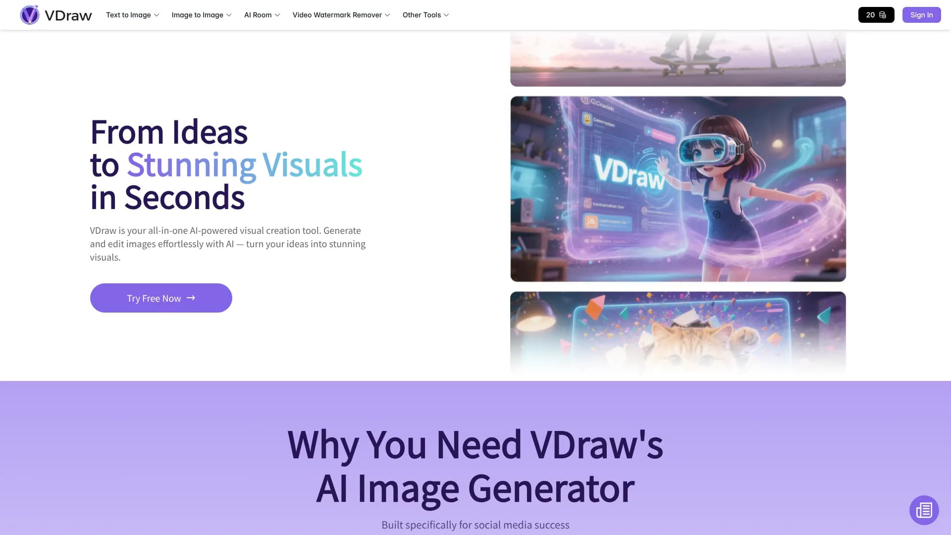 VDraw — Free AI Infographic Generator